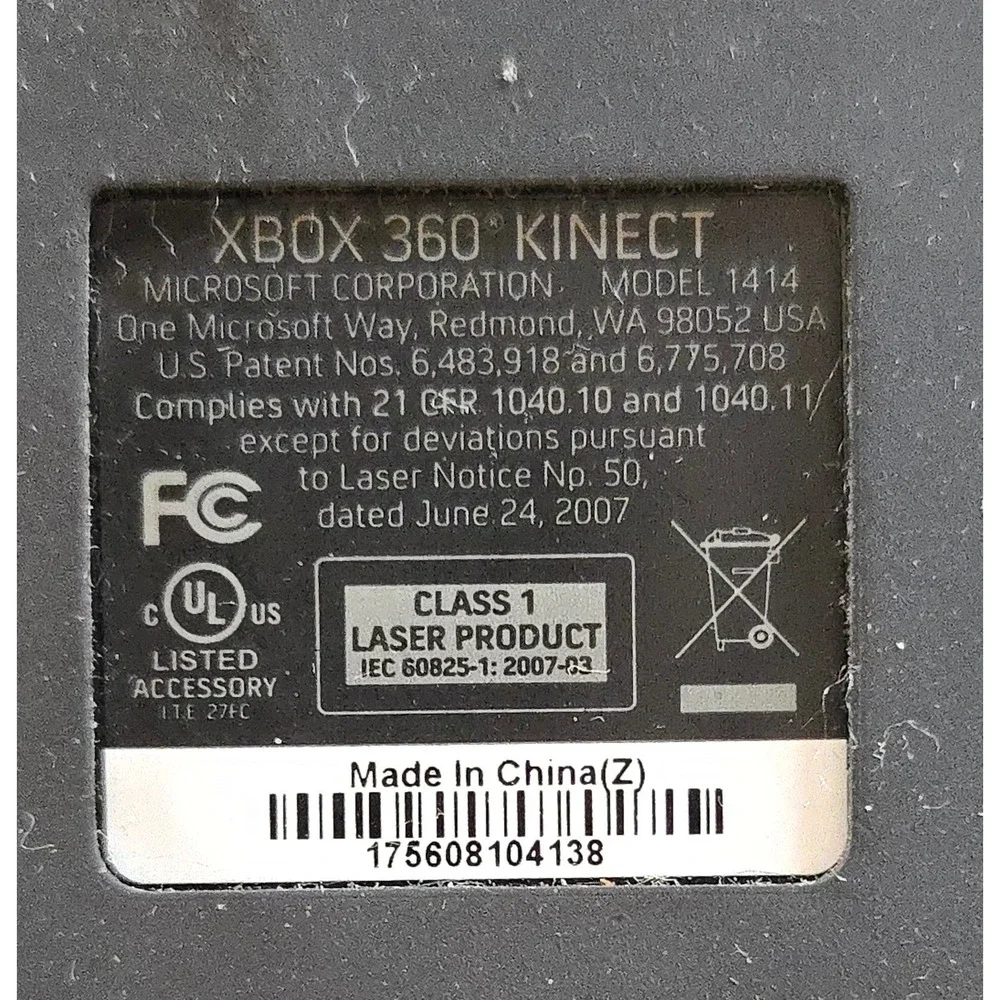 Microsoft Xbox 360 S Console‎ 250GB Blue Black Bundle Kinect Controller 1439